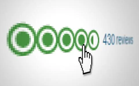 Consumers reviews Stock Illustration