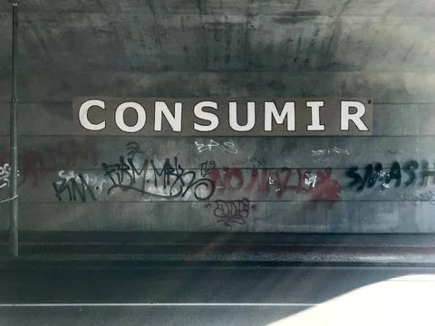  Consumir Berlin Street Art Street art in an underpass in Berlin displayin... Stock Photos