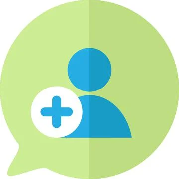 Contact add smartphone app button icon vector Illustrazione stock