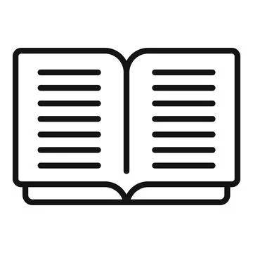Contact book icon outline vector. Web interface Stock Illustration