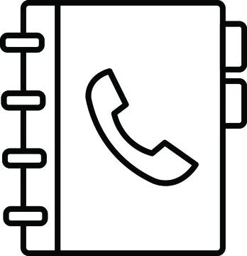 Contact book Stock Illustration