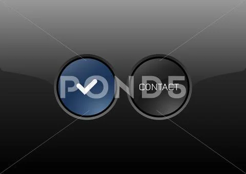 Contact Button Illustrazione stock