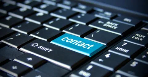 Contact button Stock Photos