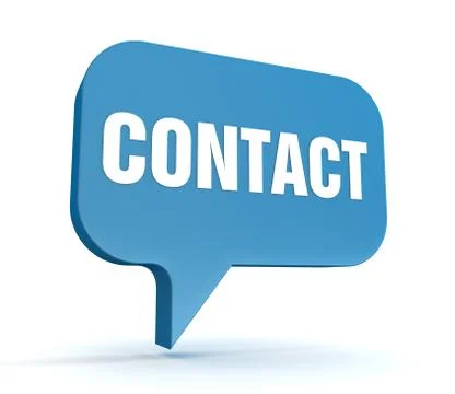 Contact concept 3d illustration Stock Illustration