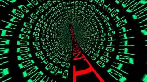 Contact data tunnel Stock Illustration