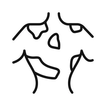 Contact Dermatitis icon mark in filled style Stock Illustration