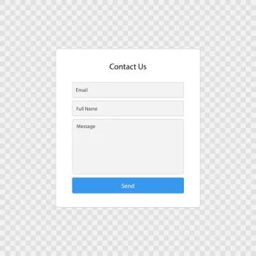 Contact form page 스톡 일러스트