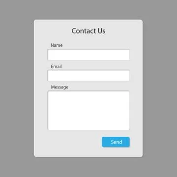 Contact form page 스톡 일러스트