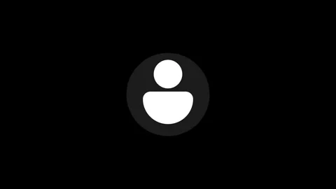Contact Icon Animation on Black Background –Digital Design Stock Footage 283987069