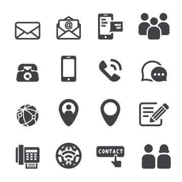 Contact icon Stock Illustration