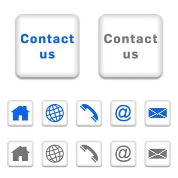 Contact icons Stock Illustration