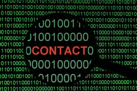 Contact Illustrazione stock