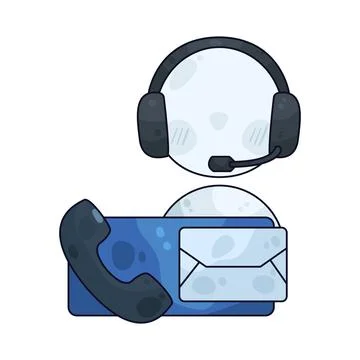 Contact illustration Stock Illustration