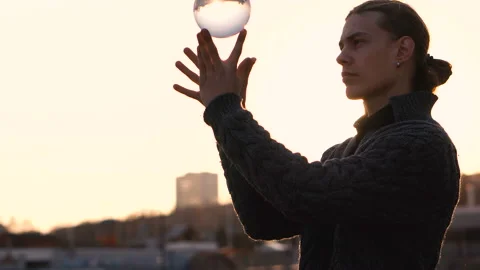 Contact juggling 스톡 동영상 99890779