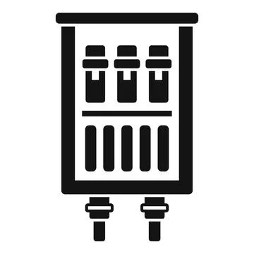 Contact junction box icon simple vector. Electric switch 스톡 일러스트