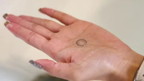 Contact Lens Application Tutorial Stock Footage 284192364