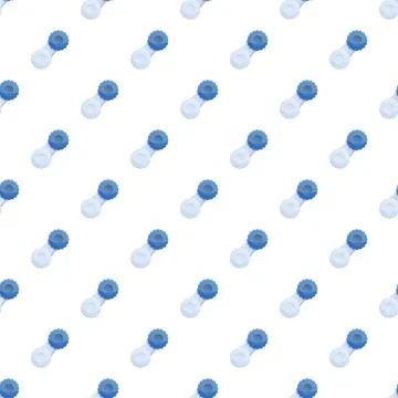 Contact lens cases creating a seamless repeating pattern Illustrazione stock
