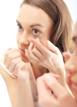 Contact lens Stock-Fotos