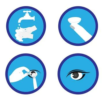 Contact lenses Stock Illustration