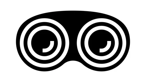 Contact lenses optometry vision eye glyph icon animation 스톡 동영상 326143015