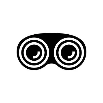 Contact lenses optometry vision eye glyph icon vector illustration Stock Illustration