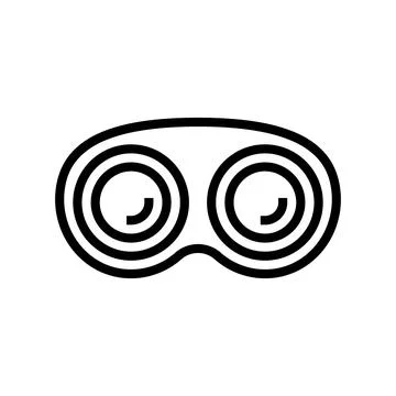 Contact lenses optometry vision eye line icon vector illustration Stock Illustration