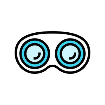Contact lenses optometry vision eye color icon vector illustration イラスト素材
