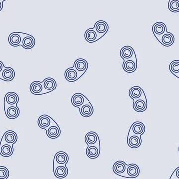 Contact lenses optometry vision eye line seamless pattern Stock Illustration