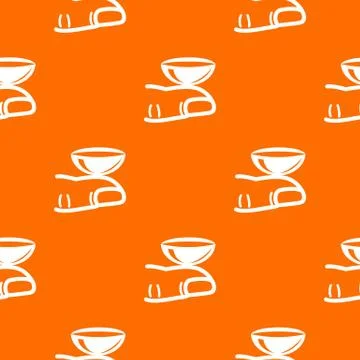 Contact lenses pattern orange Stock Illustration