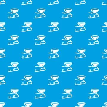 Contact lenses pattern vector seamless blue イラスト素材