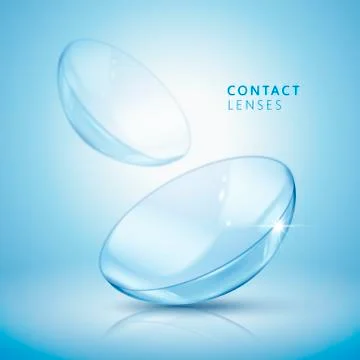 Contact lenses template Stockillustratie