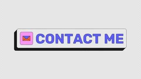 Contact me modern clickable button animation Stock Footage 328153151