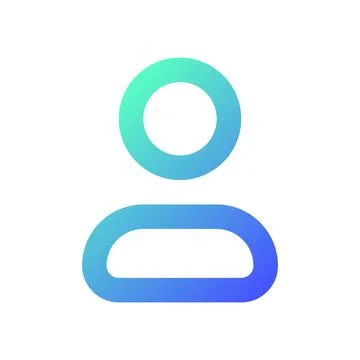 Contact pixel perfect gradient linear ui icon Ilustração Stock