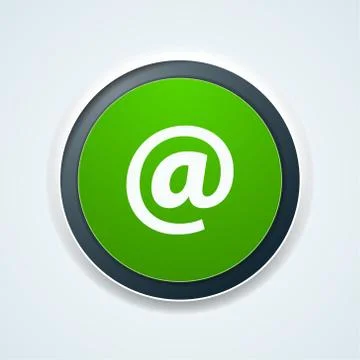 Contact send email button illustration label sign Stock Illustration