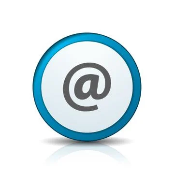 Contact send email button illustration label sign Stock Illustration