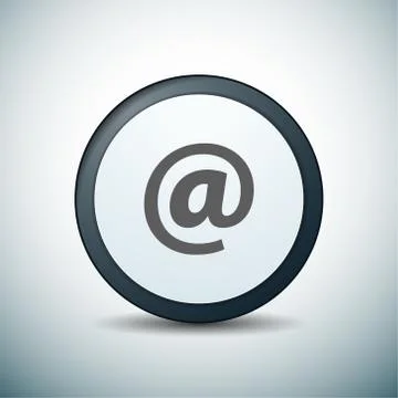 Contact send email button illustration label sign Stock Illustration