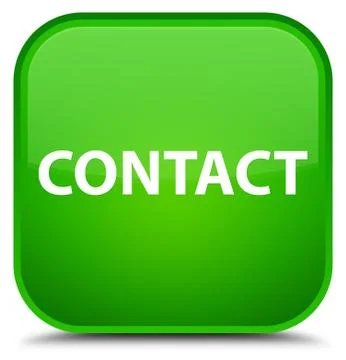 Contact special green square button Stock Illustration