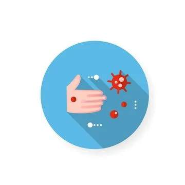 Contact spread flat icon Stock Illustration