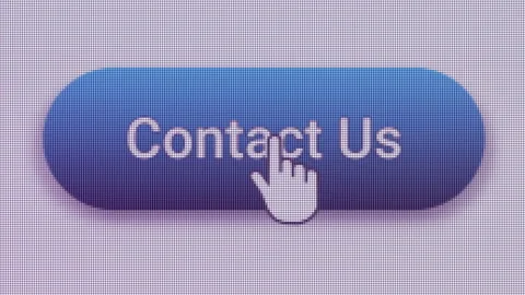 Contact Us Button Click Extreme Close Up Front View Stockbeeldmateriaal 146012798
