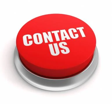 Contact us button concept  3d illustration Stock Illustration