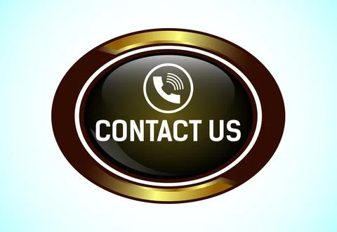 Contact us button design illustration, Suitable for mobile app, and website.. Stock Illustration