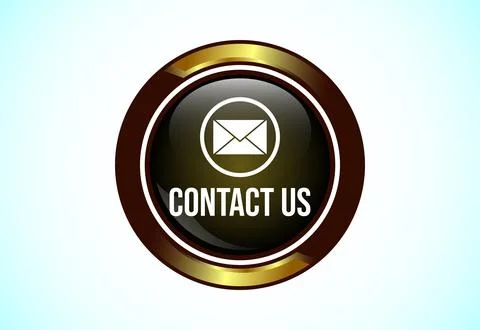 Contact us button design illustration, Suitable for mobile app, and website.. Stock Illustration