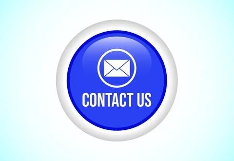 Contact us button design illustration, Suitable for mobile app, and website.. Stock Illustration