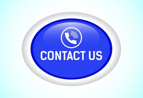 Contact us button design illustration, Suitable for mobile app, and website.. Stock Illustration
