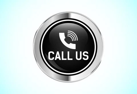 Contact us button design illustration, Suitable for mobile app, and website.. Stock Illustration