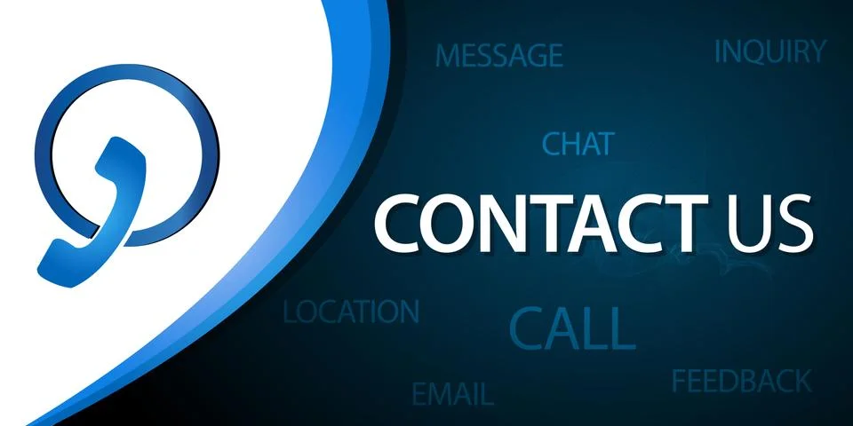 Contact us button Stock Illustration