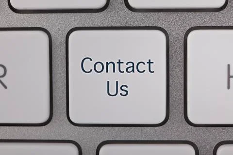 Contact Us Button on Keyboard Stock Illustration