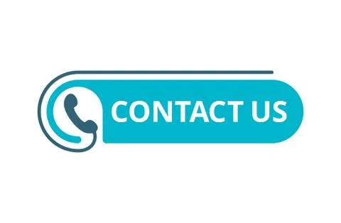 Contact us button - template for phone number Stock Illustration