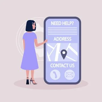 Contact us concept Stock Illustration