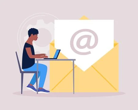 Contact us concept Stock Illustration